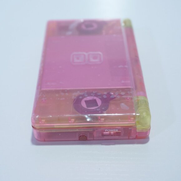 Nintendo DS Lite Transparent Clear Pink & Yellow Lemonade Handheld Game System - Picture 6 of 9
